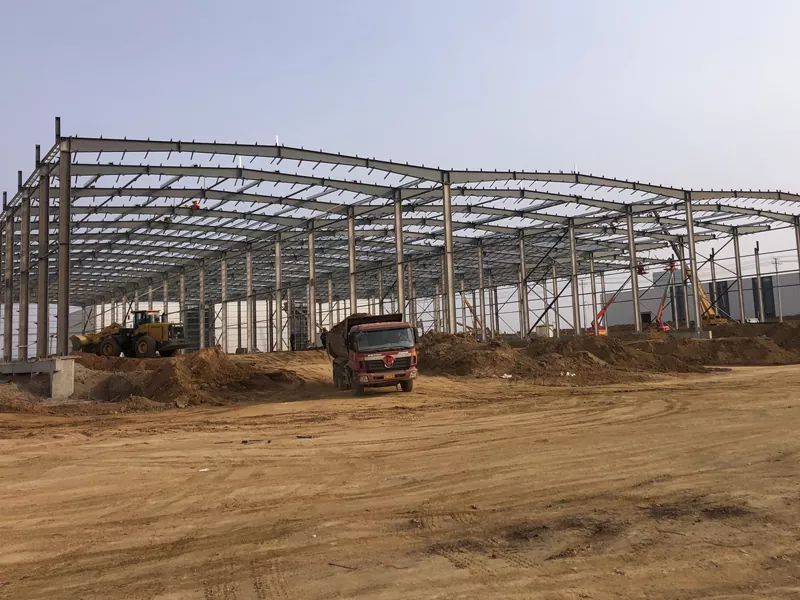 Prefab Karfe Metal Warehouse Ginin